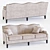 Elegant Eichholtz Merlin Sofa 3D model small image 1