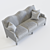 Elegant Eichholtz Merlin Sofa 3D model small image 3