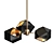 Elegant WELLES 3-Spoke Chandelier 3D model small image 1