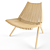 Vintage Modern Lotos Chair 3D model small image 1