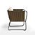 Modern Outdoor Armchair PORTOFINO 3D model small image 3