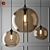 Elegant Solitaire Pendant Lamp 3D model small image 1