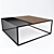 Elegant Wood & Metal Coffee Table 3D model small image 2