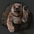 Furry Bear Sculpture 3D model small image 1