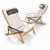 Mid Century PB 10 Lounge Chair 3D model small image 3