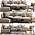 Elegant Living Room Set: Beaumont Sofa, Siena Chair & Coppice Tray Tables 3D model small image 1
