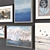 Eclectic Artwork Collection: Set of 7 Paintings 3D model small image 2