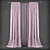 Modern Style Curtains 3D model small image 1