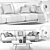 Madison Sofa: Italian Design Elegance 3D model small image 3