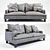 Luxury Furnishing: Timothy Oulton 2 Seater Sofa 3D model small image 1