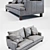 Luxury Furnishing: Timothy Oulton 2 Seater Sofa 3D model small image 2