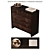 Wyeth Bamboo 5 Drawer Dresser 3D model small image 1