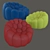 Rochebobois Bubble Armchair: Modern Elegance in Compact Dimensions 3D model small image 1