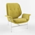 Retro Kangaroo Chair: George Nelson Design 3D model small image 1