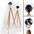 Modern Wood and Metal Floor Lamp 3D model small image 1