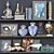 Elegant Shelf Decor Set 3D model small image 1