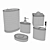 Contemporary Titania Bath Set 3D model small image 2
