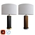 Elegant Pillar Table Lamp 3D model small image 1