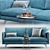 Modern Osaka Sofa: Stylish & Comfortable 3D model small image 2