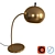 Sleek Swivel Metal Table Lamp 3D model small image 1