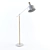 Title: Elegant White Wooden Floor Lamp 3D model small image 1