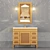 Modern Double Sink Bathroom Cabinet 3D model small image 1