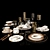 Elegant Tableware by Roberto Cavalli 3D model small image 1