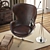 Aviator Aluminum Egg Chair: Vintage Leather Pod with 360° Swivel 3D model small image 2