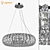 Onda Lightstar Pendant Chandelier 3D model small image 2