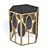 Elegant Gold and Black Side Table 3D model small image 1