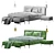 Elegant Roche Bobois Ellica Bed 3D model small image 2