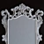 Elegant Baroque Style Mirror 3D model small image 2