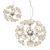 Dazzling Crystal Flower Chandelier 3D model small image 1