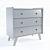Modern 6-Drawer Chest of Drawers 3D model small image 2