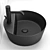 Sleek Round Ceramic Washbasin 3D model small image 2