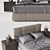 Contemporary Flou NEW BOND Bed 3D model small image 2