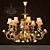 Elegant MONTLAMPS ML1943 Chandelier 3D model small image 1