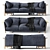 Neri & Hu Frame Sofa: Stylish Comfort 3D model small image 1