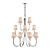 TOB5019PN-NP Reed Polished Nickel Chandelier 3D model small image 1