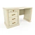 Premium Ivory Desk - Elegant and Functional 3D model small image 1
