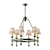 Elegant Nickel Mini Chandelier 3D model small image 1