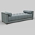 Elegant Mestre Mahogany Couch 3D model small image 2