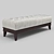 Elegant Cherry Veneer Ottoman 3D model small image 2