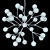 Elegant Medea White Crystal Pendant 3D model small image 3