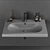 Cielo Fluid Wall-Mounted Washbasin 3D model small image 2