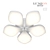 Elegant Acrylic Chandelier - Gabriella 3D model small image 1