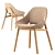 Elegant ENNE Grace Chair 3D model small image 4