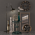 Industrial Loft Decor Set 3D model small image 1