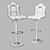 Sleek CLAPA Bar Stool 3D model small image 3