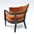 Elegant Small Armchair - Zoe 3D model small image 3